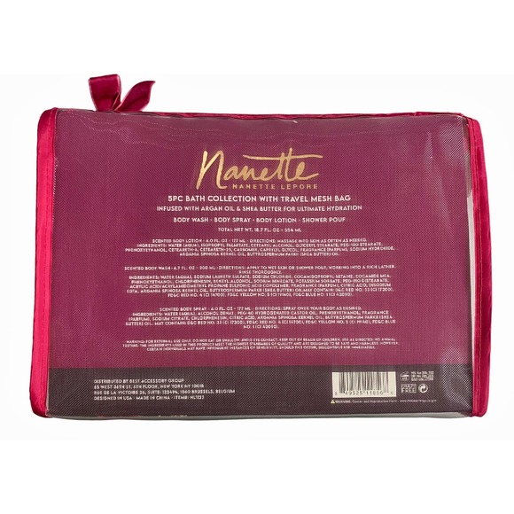 Nanette Lepore Velvet Bloom Bath collection: Body Spray, Lotion Body wash & Pouf - Picture 2 of 6